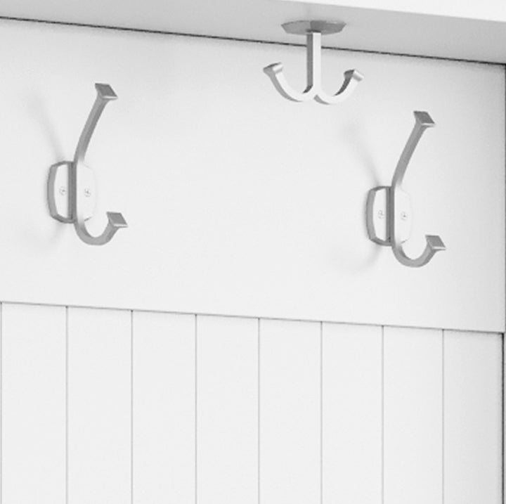 closeup image of the John Louis Home hall tree coat and hat hooks